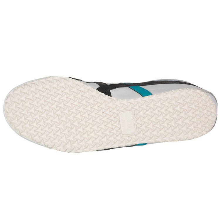 ONITSUKA TIGER Mexico 66 Comfortable Non-Slip Durable Low-Top Lifestyle Sneakers Unisex Sneakers White Black Blue D4J2L-100