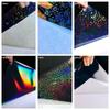 50Pcs Self Adhesive Cold Lamination Film Overlay Film  For Cricut Stickers Trading Cards Photos