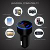 Car Charger For Lighter Smart Phone Usb Adapter Mobile Phone Charger Dual Usb Digital Display Voltmeter Fast Charging