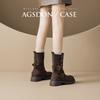 Augustine Platform Fashion Boots New Spring Retro Maillard Short Boots British Martin Boots