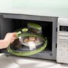 Microwave Splatter Cover with Heat-Resistant Handle Ventilated Food Guard for Plates