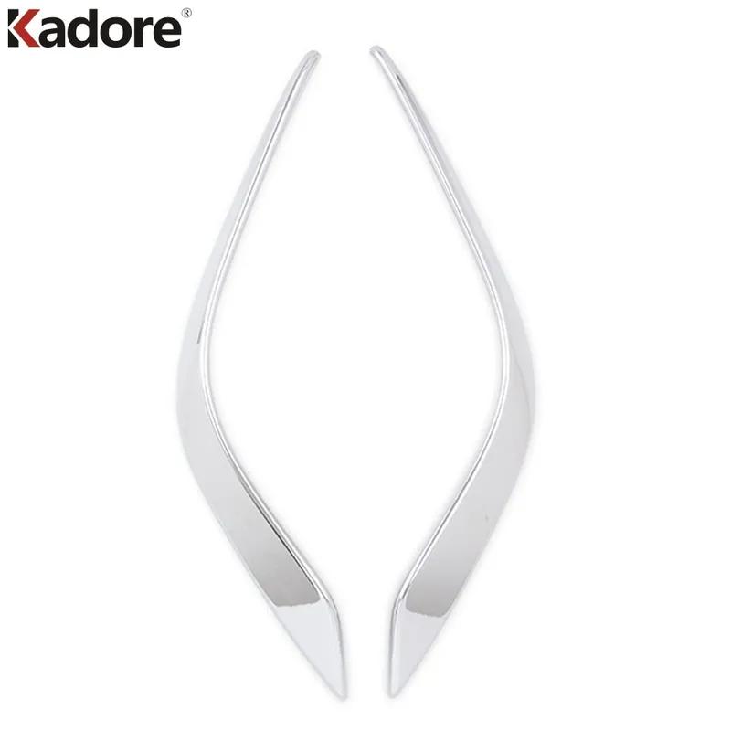 Front Fog Light Lamp Eyebrow Cover Trim For Mazda 6 Atenza 2013-2015 2016 Chrome Car Front Foglight Eyelid Strip Accessories