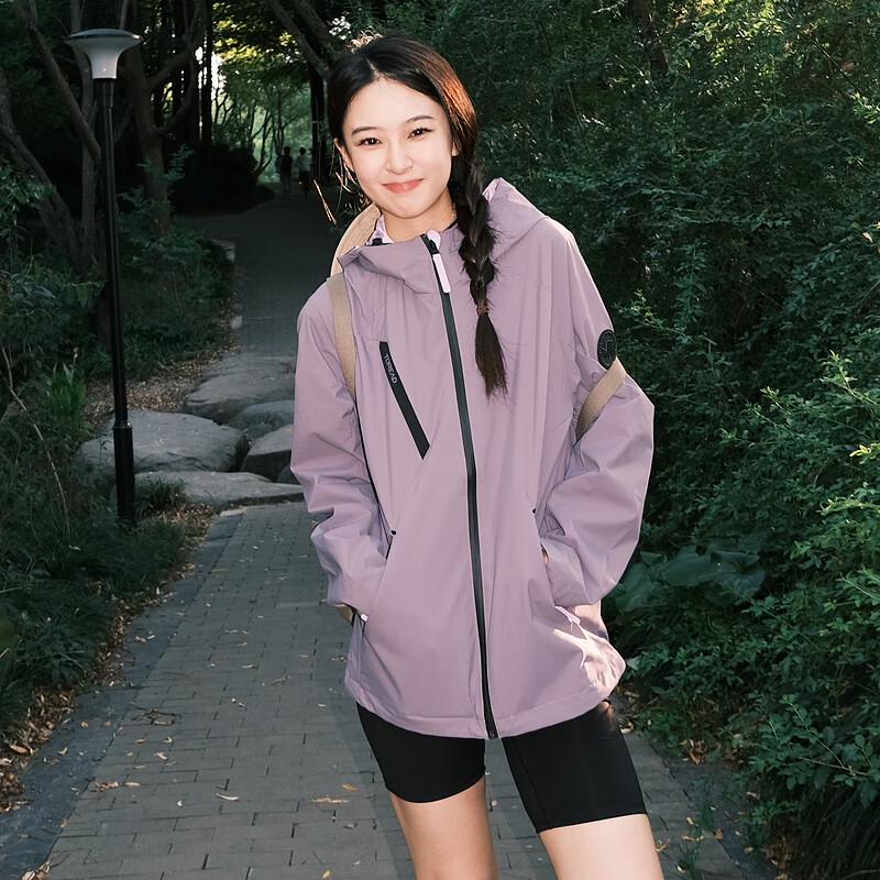 Toread Unisex Outdoor Windproof Water-Resistant Softshell Hooded Jacket M