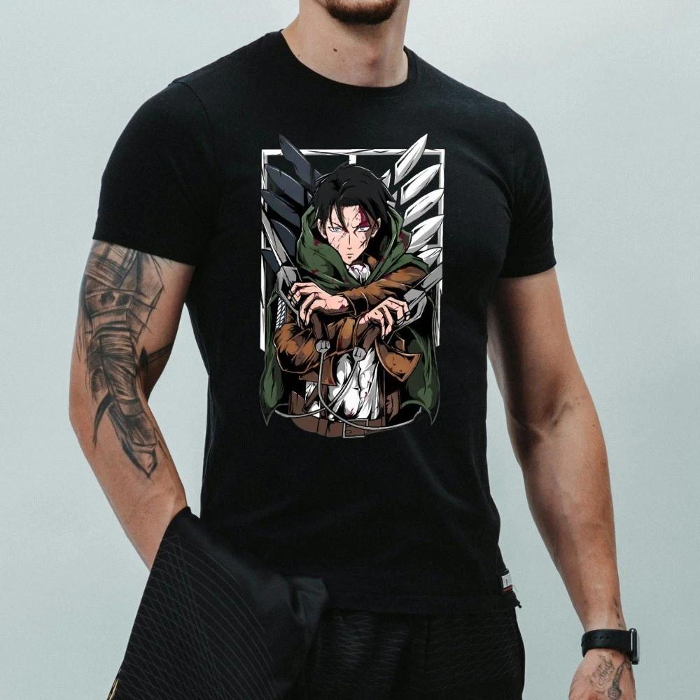 Levi Ackerman T-Shirt Anime T-Shirt#6 Unisex T-Shirt S