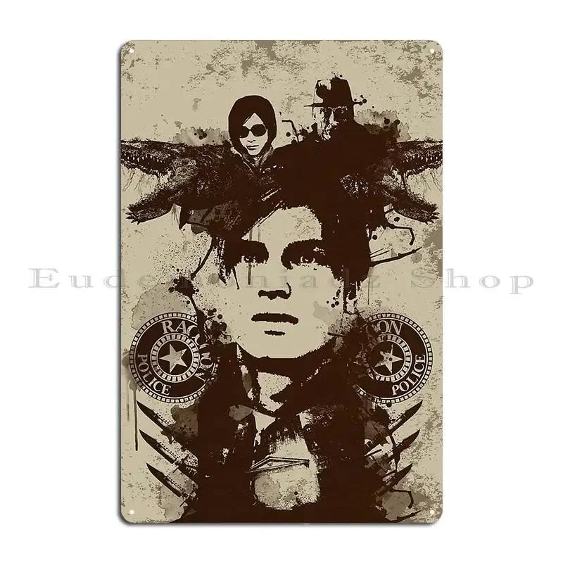 Leon Kennedy Metal Plaque Poster Personalized Wall Cave Decoration Classic Cinema Tin Sign Poster 20x30cm(7.8x11.8inch)