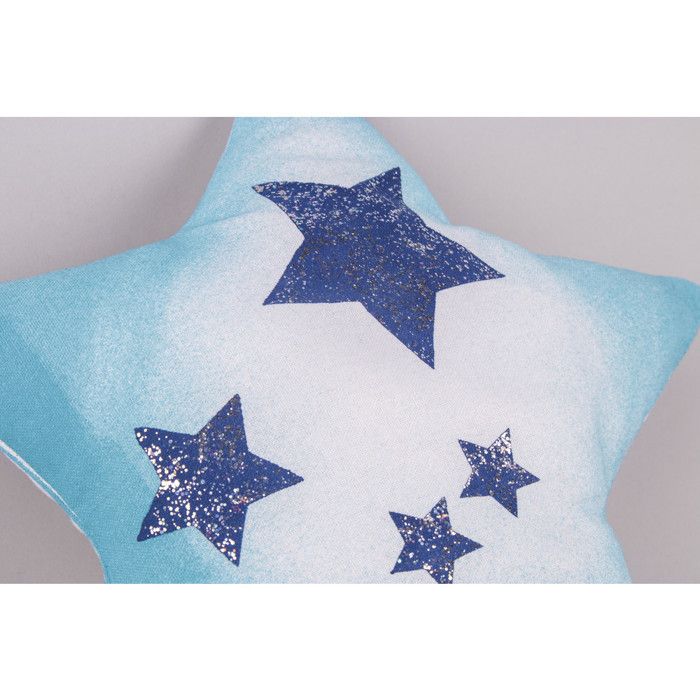 Housse de coussin - Etoile - 33 cm - Blanc - Carré - Classique - Intemporel