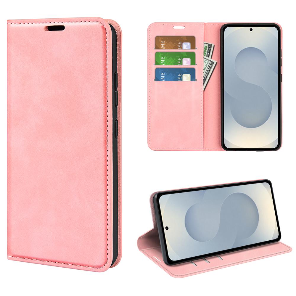 For Samsung Galaxy S25 Edge Case Skin Touch Leather Wallet Phone Cover