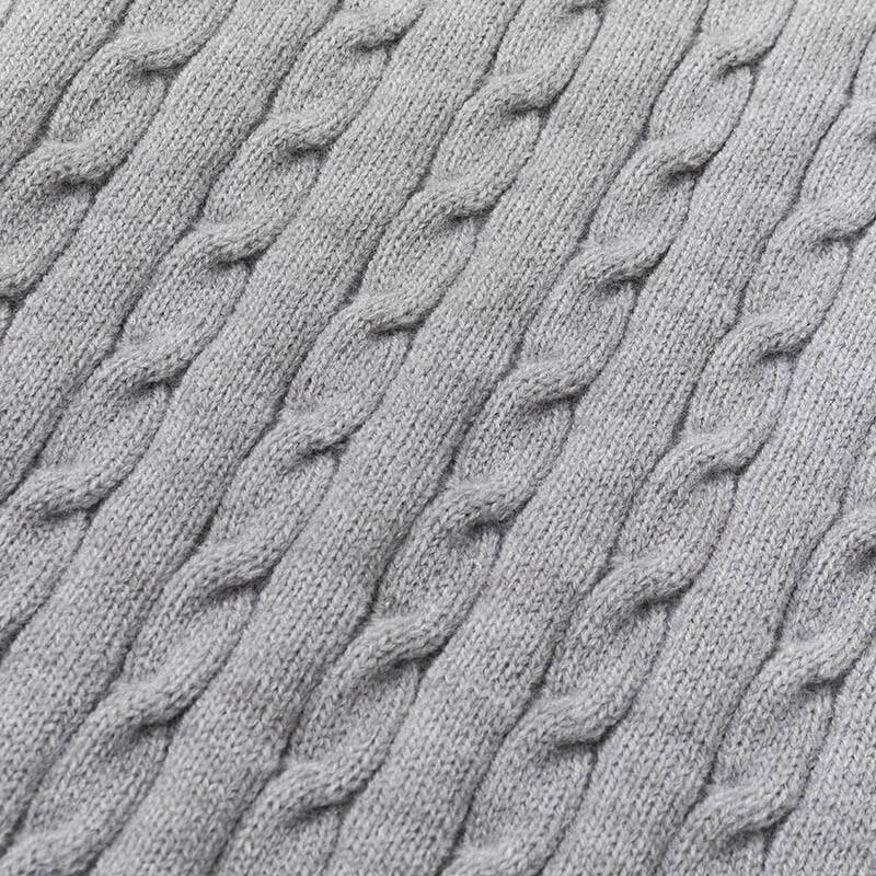 Mark Fairwhale Men's Autumn/Winter Solid Color Round Neck Knit Cardigan Sweater