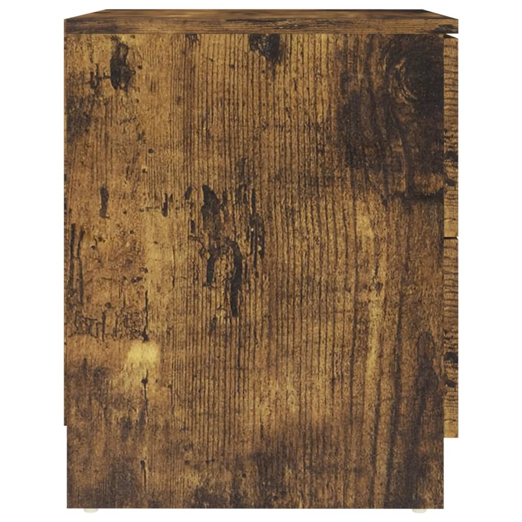 Vidaxl Nightstands, 2 Pcs, Smoked Oak, 40X40X50 Cm
