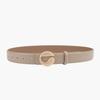 Belt Genuine Leather Calfskin Belt Belt Women's Black Logo Cowhide Belt