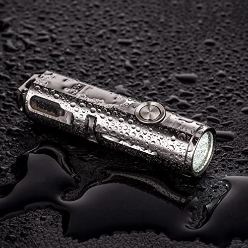 RovyVon A4 Pro Titanium Keychain Flashlight, Ultra-Bright 650 Lumens Small EDC Flashlight for Home, Outdoor, Camping, and Celebrations