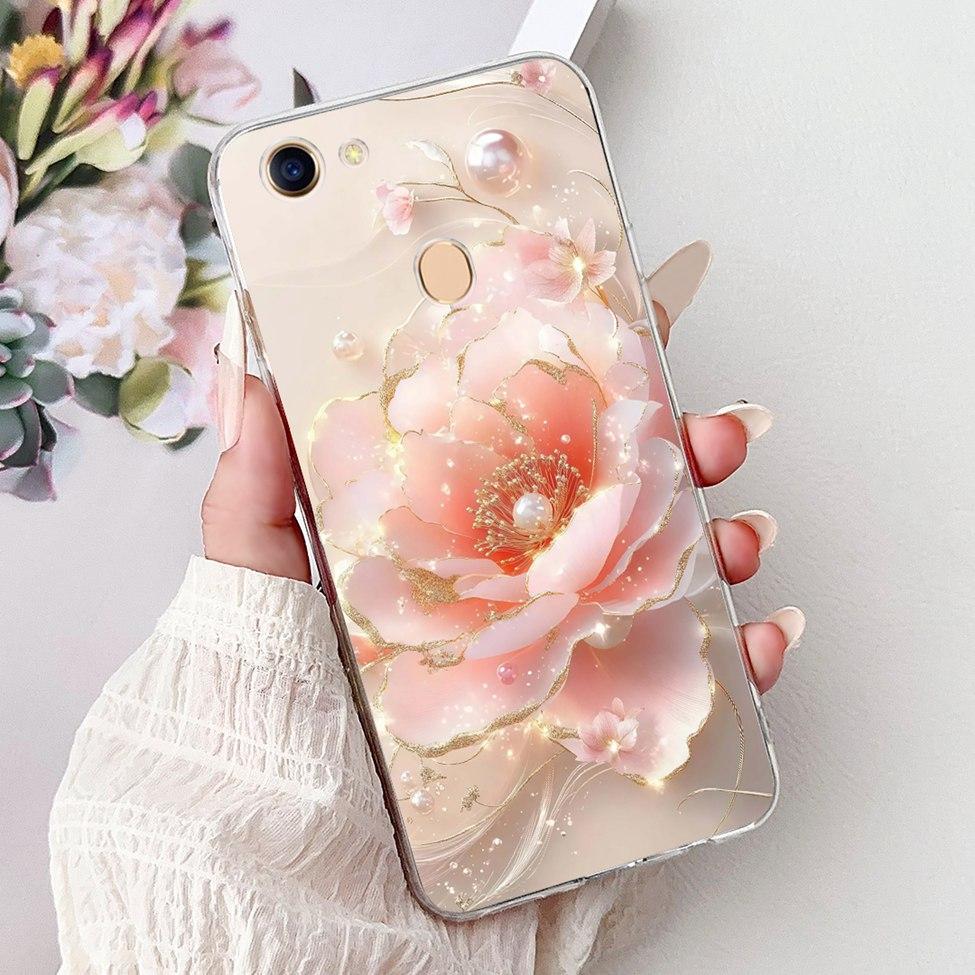 Clear Casing For Oppo F5 CPH1723 CPH1727 Cover For Oppo F5 Youth Case CPH1725 Luxury Butterfly Love Fashion Cool Lion Painted