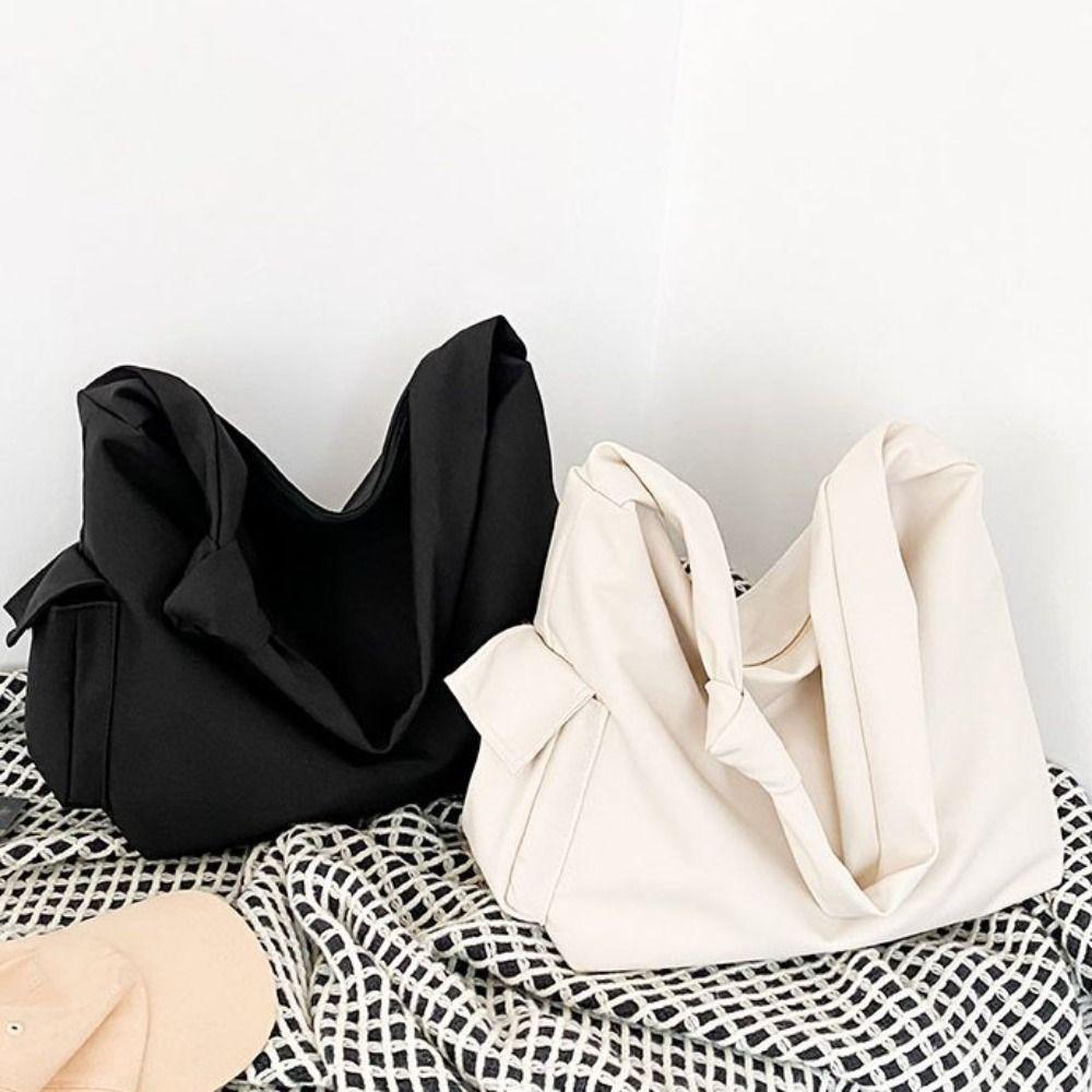 Shopping Casual Shoulder Bag Large Capacity Student Crossbody Bag Canvas Tote Bags Women