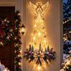 Bethlehem Star Led Lighted Wall Hanging Ornament Warm Light Christmas Nativity Scene Decor For Home Door Holiday Party