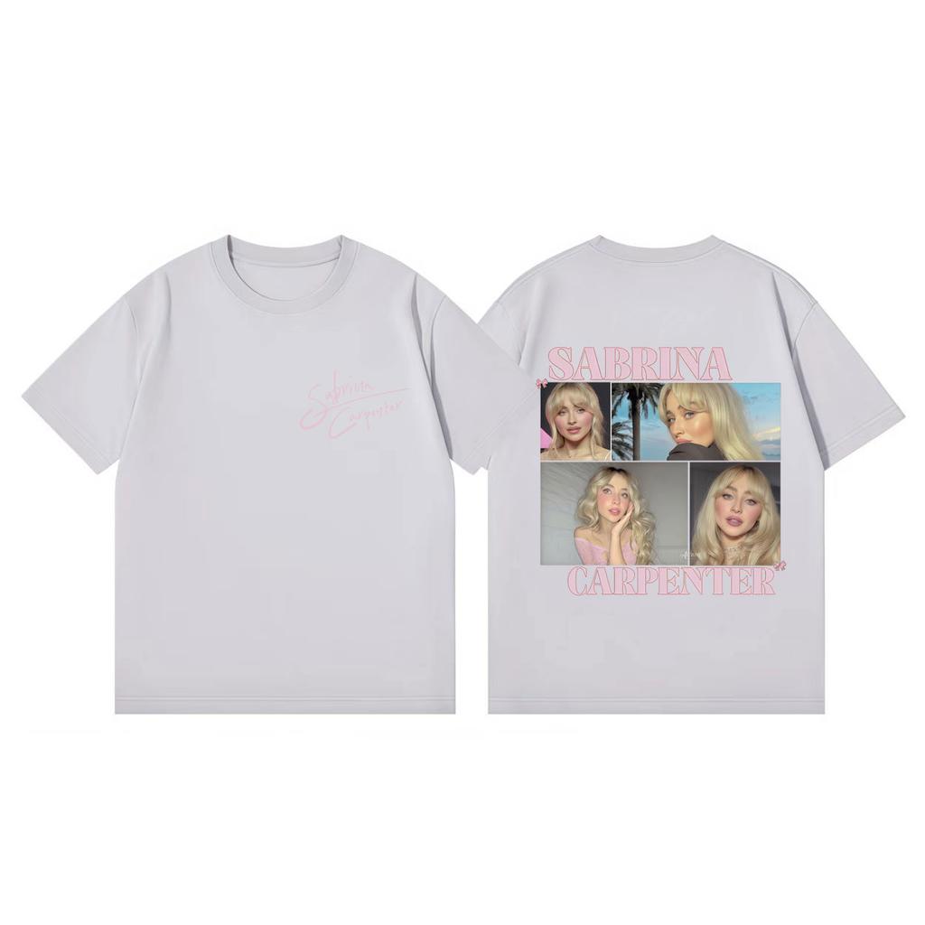 Singer Sabrina Carpenter Graphic T Shirts Unisex Women Fashion Aesthetic Short Sleeve Tshirts Summer Casual Loose Cotton Tshirt