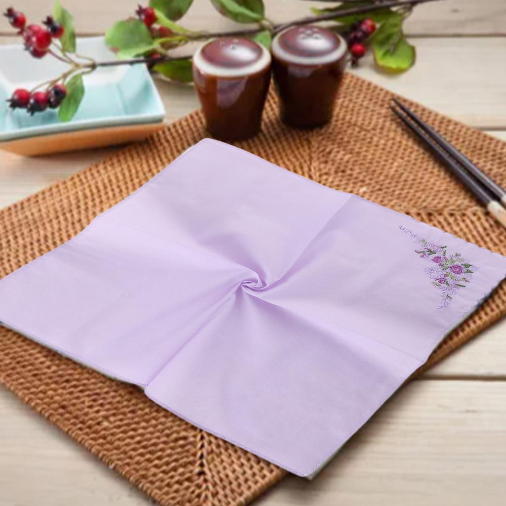 Embroidery Sweat Absorbent Pocket Handkerchief for Wedding Party Activities Soft and Absorbent Pocket Towel