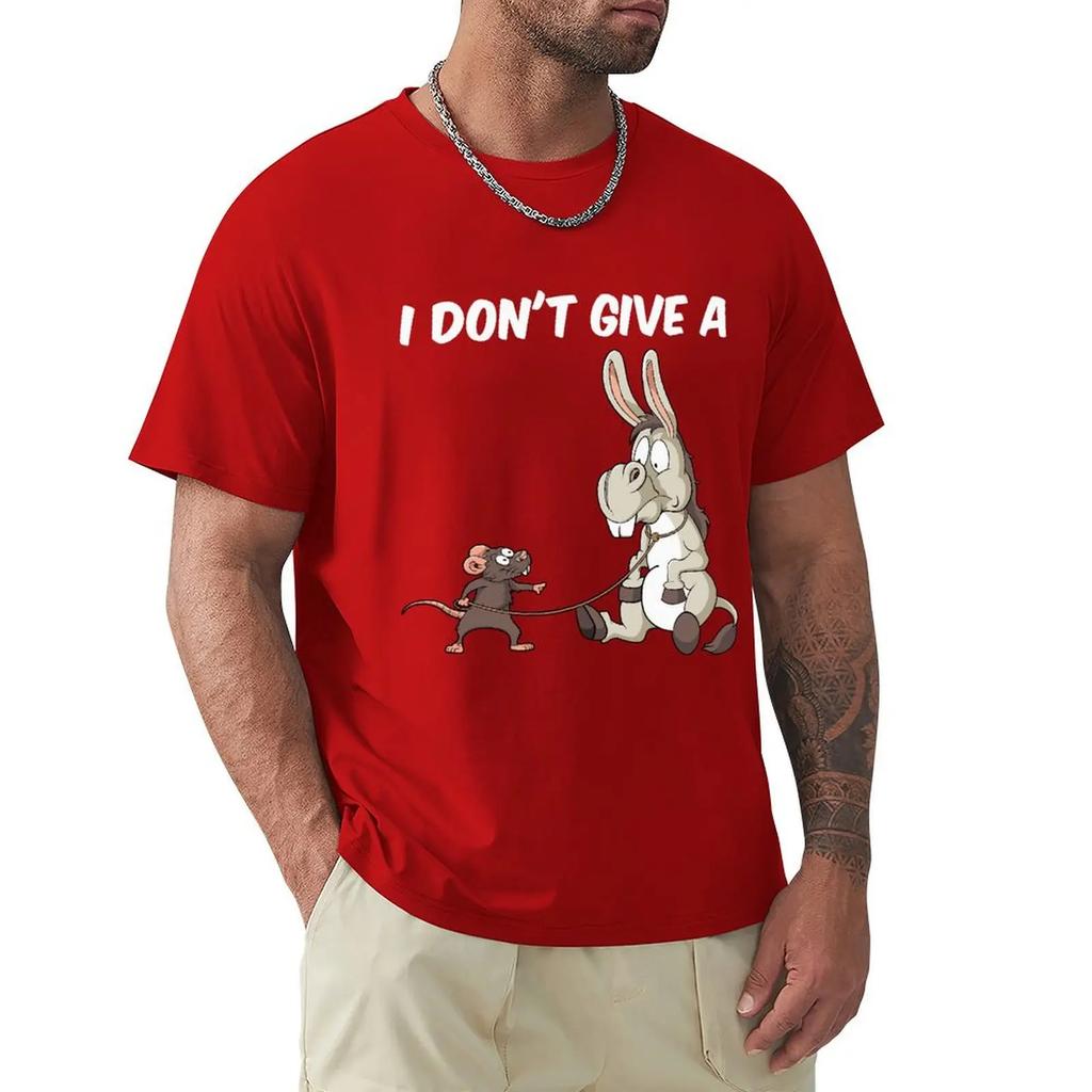 I Dont Give A Rats Ass Vintage Gift Men's T-Shirt Summer Cotton Short Sleeve O-Neck Unisex T Shirt New