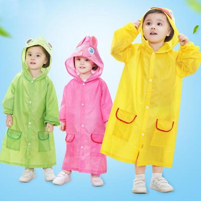 Poncho de Chuva Infantil de Desenho Animado: Design de Capa Fofo com Espaço de Mochila para Pré-escolares e Alunos do Ensino Fundamental