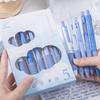 High-value Quick-drying Press Gel Pen ST Pen Tip Brush Question Pen Student Exam Special Pen Soft European Package Ballpoint Pen