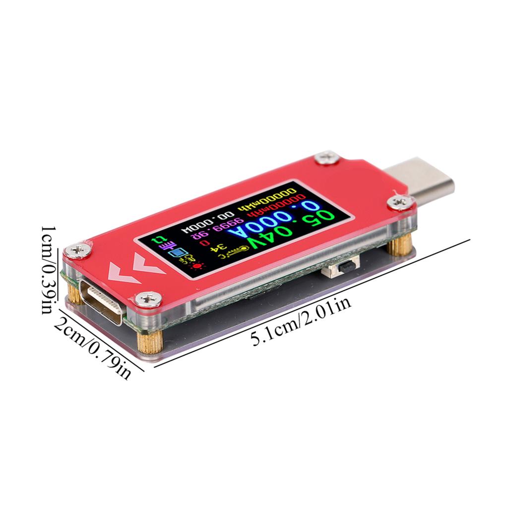 Current Tester, Voltage Capacity Color Display PD   Type C Detector Meter for Mobile Phone Laptop Power Bank