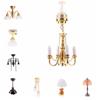 1/12 Scale Dollhouse Table Lamp Battery Operated LED Wall Sconces  Micro Landscape