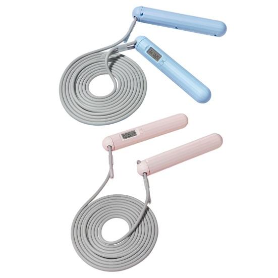 Corde à Sauter Fitness – Câble Acier Avec Poignées Antidérapantes – 3 Mètres