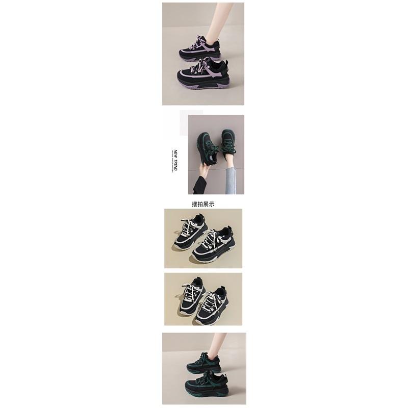  Classic Chunky Sneakers Lac Up Platform Casual Shoes For Women