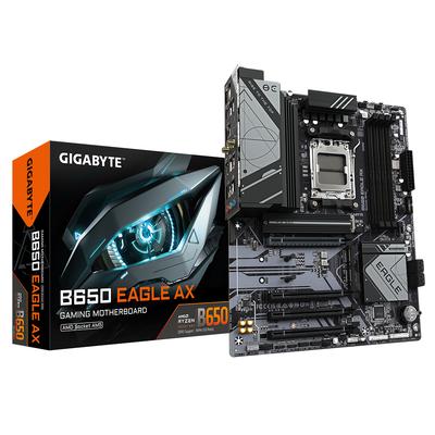 Gigabyte | B650 EAGLE AX | AMD AM5 Processor | DDR5 | M.2, SATA | 4 SATA Connectors