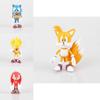 Premium Quality 6pcs Game Sonic The Hedgehog Action Figures Doll Set For Kids Gift
