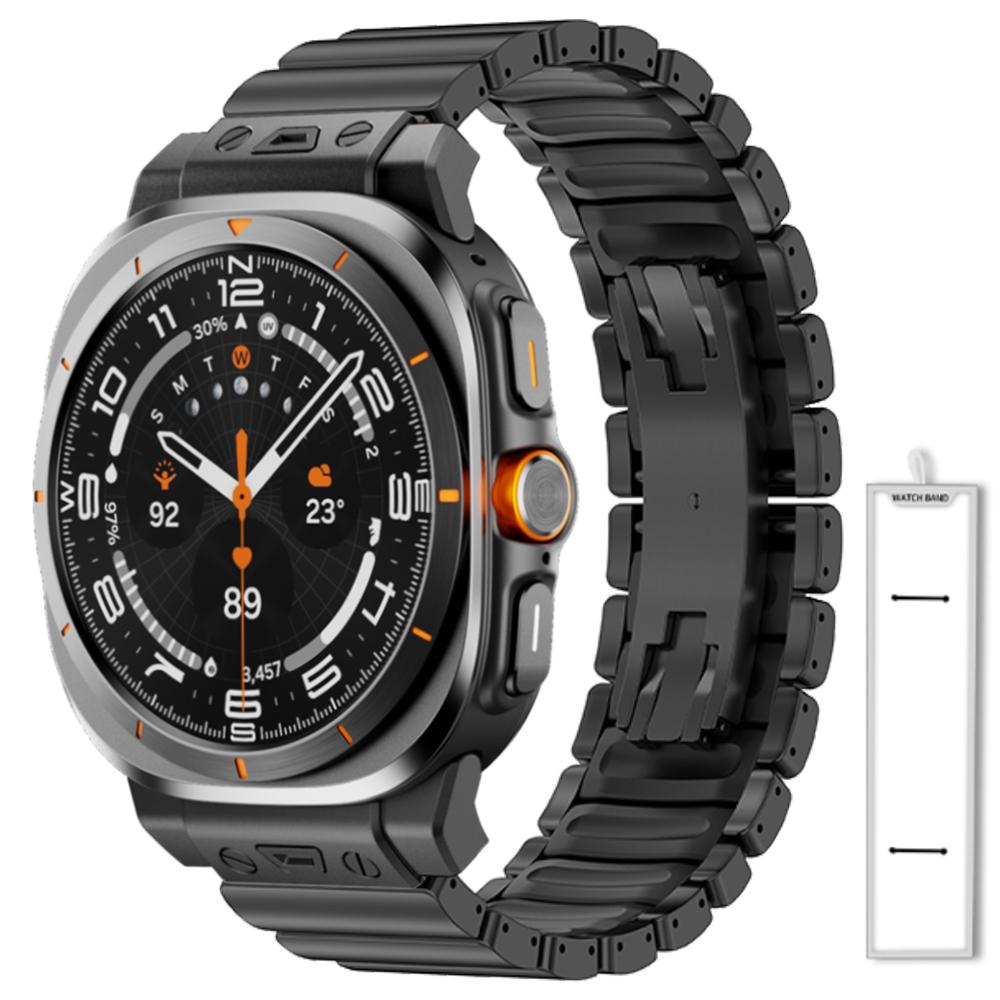 

Business Titanium Band for Samsung Galaxy Watch Ultra 2025 Bracelet Man Luxury Band for Samsung Watch Ultra 47mm 2024 Watchband Galaxy Ultra (2024)&L (190mm )