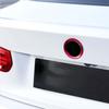 1Pc 3D Aluminum Car Steering Wheel Front Rear Black Emblem Badge Surrounding Ring Sticker for 45mm Logo/74mm Logo/82mm Logo