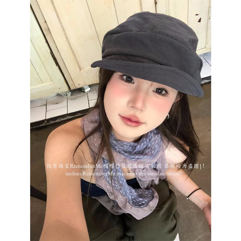 Japanese Yamamoto Style Thin Breathable Octagonal Hat Versatile Literary Painter Hat