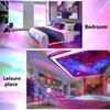 1 Set RGB Lamp Rechargeable Party Control Remote Wide Application Flicker Free Non-Glaring Rotating RGB