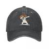 Dabbing Beagle Lustiger Beagle Hund Baseballkappe Vintage Used Gewaschene Sonnenkappe Unisex Outdoor Sommerhüte Kappe