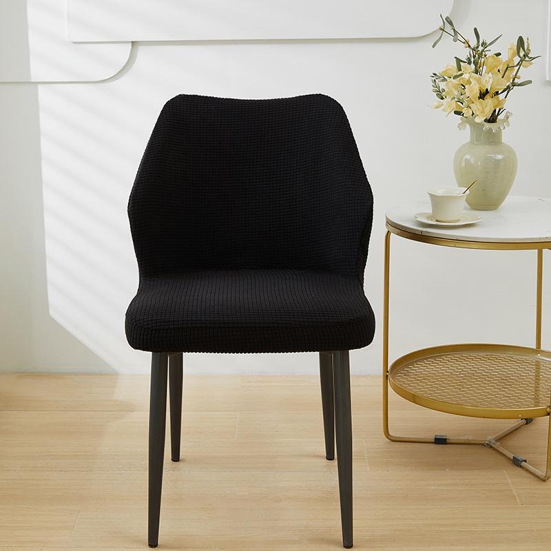 Irregular Shape Dining Chair Cover Anti-slip Stretch Jacquard High Armchair Cover Living Room Kitchen Slipcover