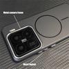 Ultra thin Carbon Fibre Pattern Metal Lens Frame Case for Xiaomi Mi 15 Pro Mi 14 Magnetic Wireless Charging Hard PC Slim Cover