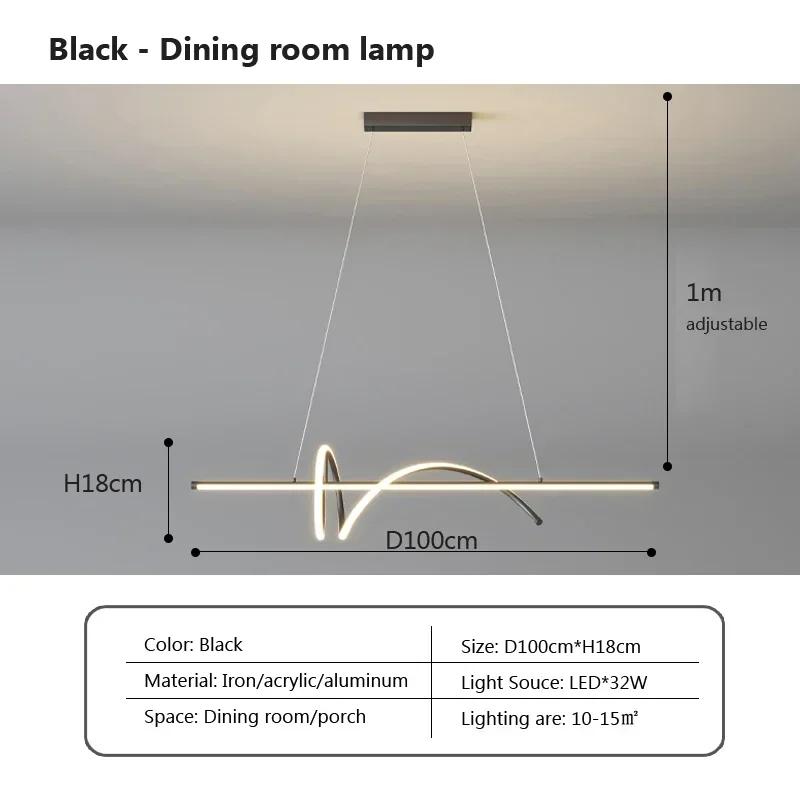 

Современные светодиодные подвесные светильники для гостиной, столовой, спальни, ресторана, обеденного стола, подвесная люстра, внутреннее освещение Warm White
