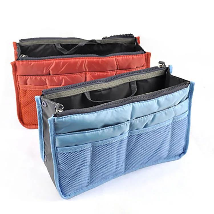 Multifunksjonell bi-fold oppbevaringspose Dobbel glidelås Stor kapasitet Oppbevaringsarrangement Makeup Toalettsaker Stor klassifiseringspose