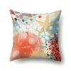 Polyester Pillowcase Peach Leather Velvet Cushion Cover Marine Life Seahorse Octopus Printed Pillow Bedside Cushion Cover