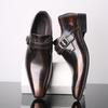 Plus Size 39-48 Men Wedding Microfiber Leather Formal Business Pointed Toe Dress Oxford Flats Shoes