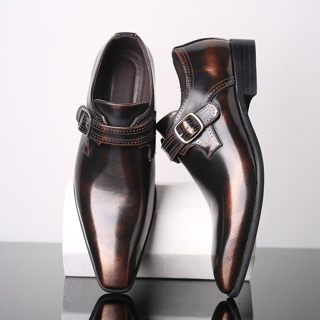 Plus Size 39-48 Men Wedding Microfiber Leather Formal Business Pointed Toe Dress Oxford Flats Shoes