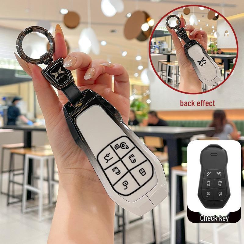 XPeng X9 Flip Key: Protective Case, Cover, Keychain Decoration/Modification