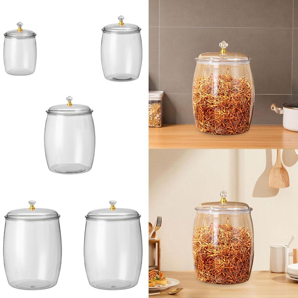 Kitchen Storage Container Kitchen Canisters Decoration Resuable Countertop Food
