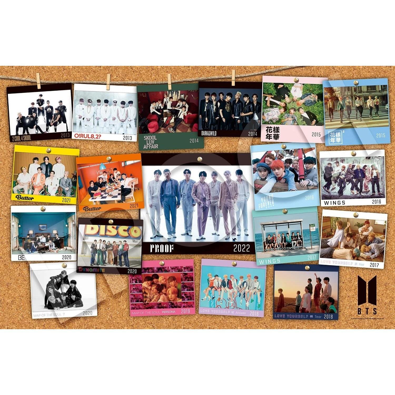 EPOCH 1000-piece jigsaw puzzle BTS Photo Collection (5075cm) 13-048s adhesive spatula