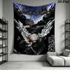 Devil May Cry Wall Tapestry Aesthetic Wall Hanging Printed Fabric Blanket Decorative Tapestries for Bedroom Living Room Home Decor