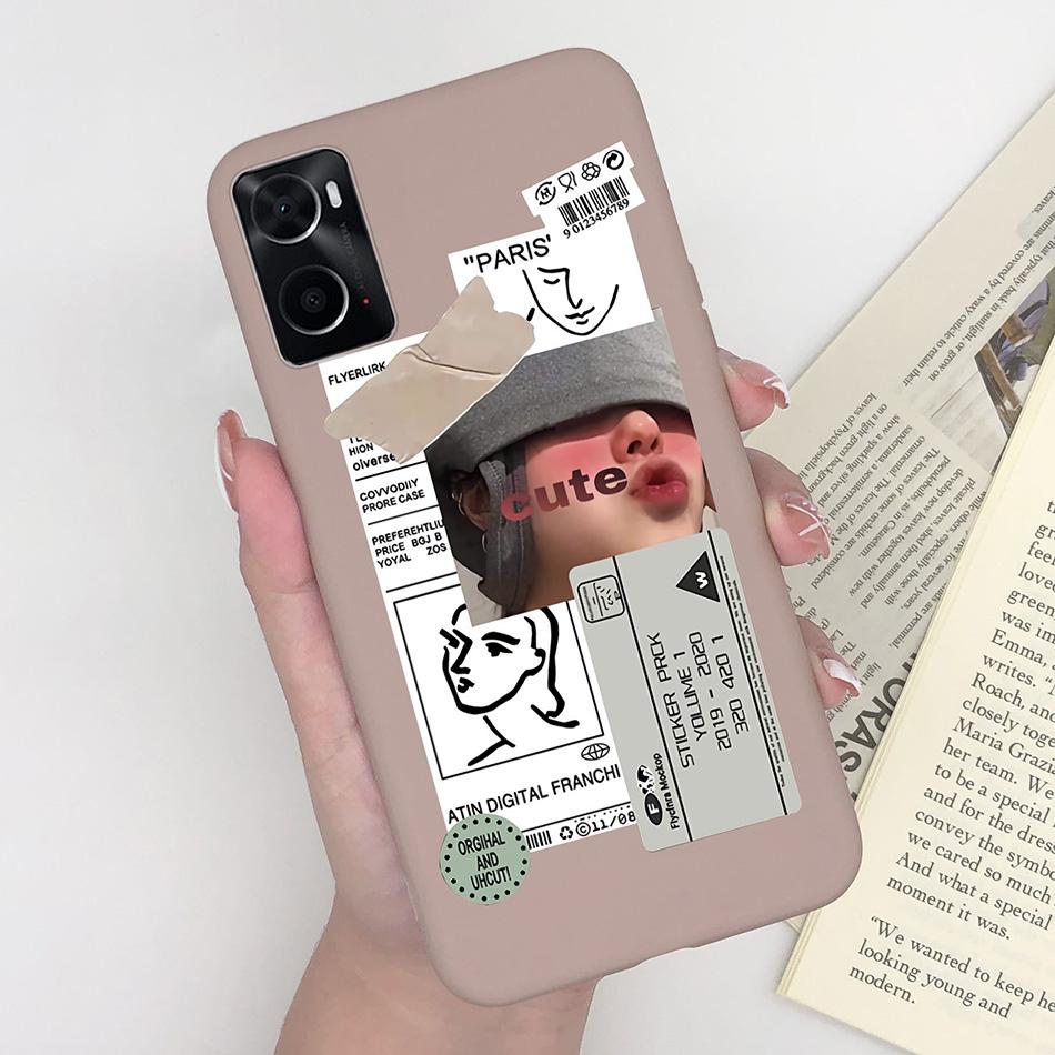 Phone Case For Oppo A96 A97 Cat Monster Soft Matte Silicone Anti Drop Back Cover For Oppo A 96 97 OppoA96 Bumper Funda Coque Bag