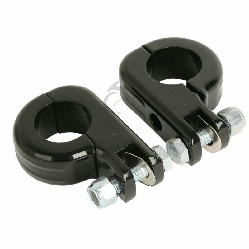 

Motorcycle Universal 1.25 32mm Highway Crash Bar Foot Pegs Footrest pedals Foot Rests For Honda Harley KAWASAKI YAMAHA Suzuki clampls Black