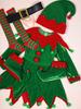 6 Pack Christmas Elf Costume Velvet Xmas Suit Christmas Cosplay Clothing Green Parent-Child Girl Fancy Dress Christmas Cosplay