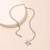 Stall Exaggerated Large Chain Butterfly Pendant Hip Hop Necklace Ins Wind Beautiful Multi-layer Mori Collarbone Neck Chain