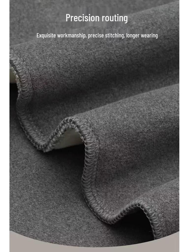 Men's Seamless Warm Fleece-Lined Autumn Pants - Thick Wool Base Layer & Winter Velvet Underwear